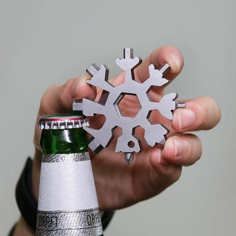 18-in-1 Edelstahl-Schneeflocken-Multi-Tool