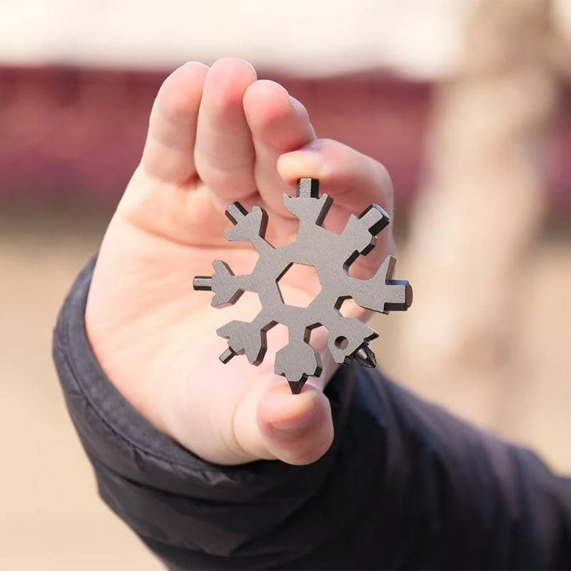 18-in-1 Edelstahl-Schneeflocken-Multi-Tool