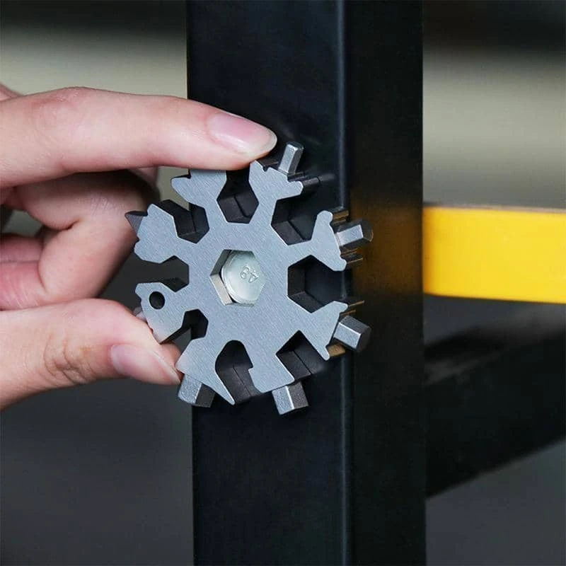 18-in-1 Edelstahl-Schneeflocken-Multi-Tool