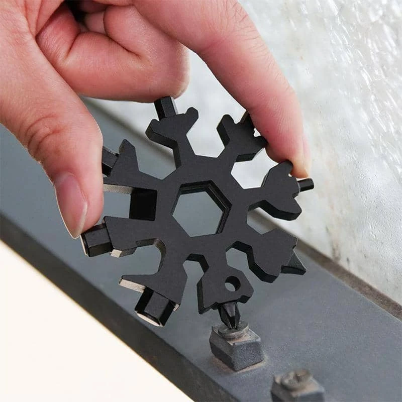 18-in-1 Edelstahl-Schneeflocken-Multi-Tool