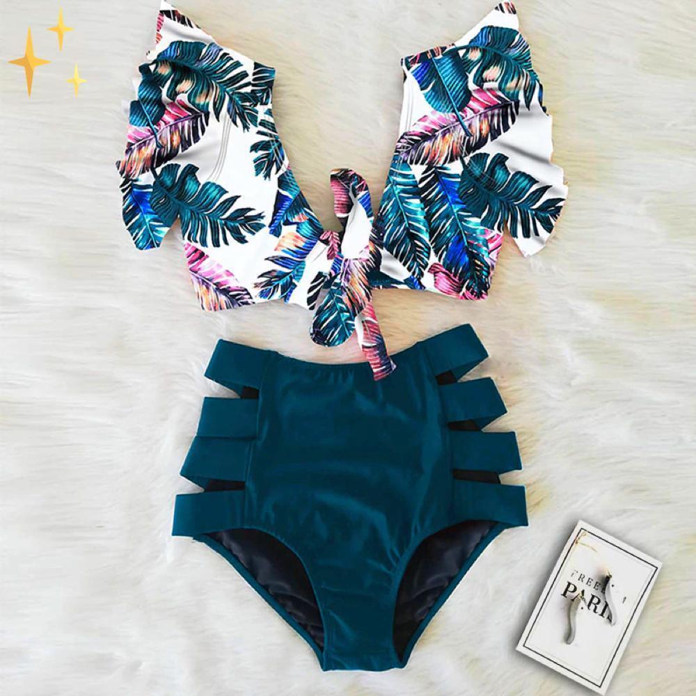 Flora Bikini High Waist Tights + Top | Der lustigste Bikini für den Sommer