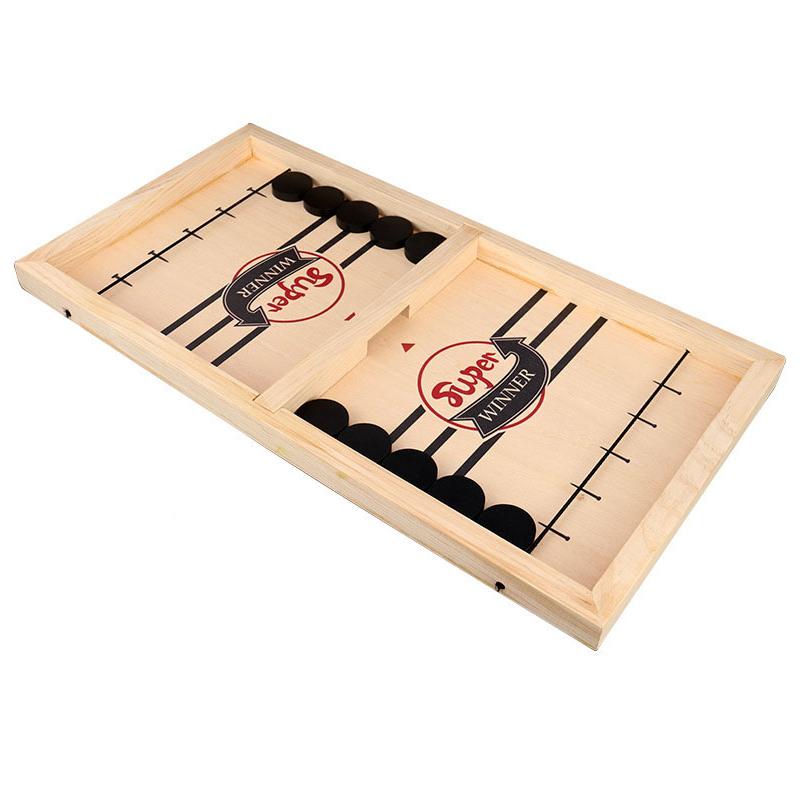 Holztischhockey Schießen Schach