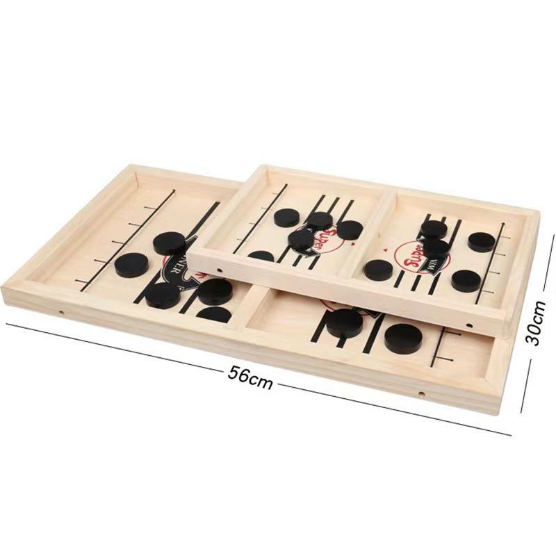 Holztischhockey Schießen Schach