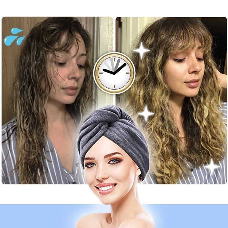 Handtuch zum Trocknen der Haare