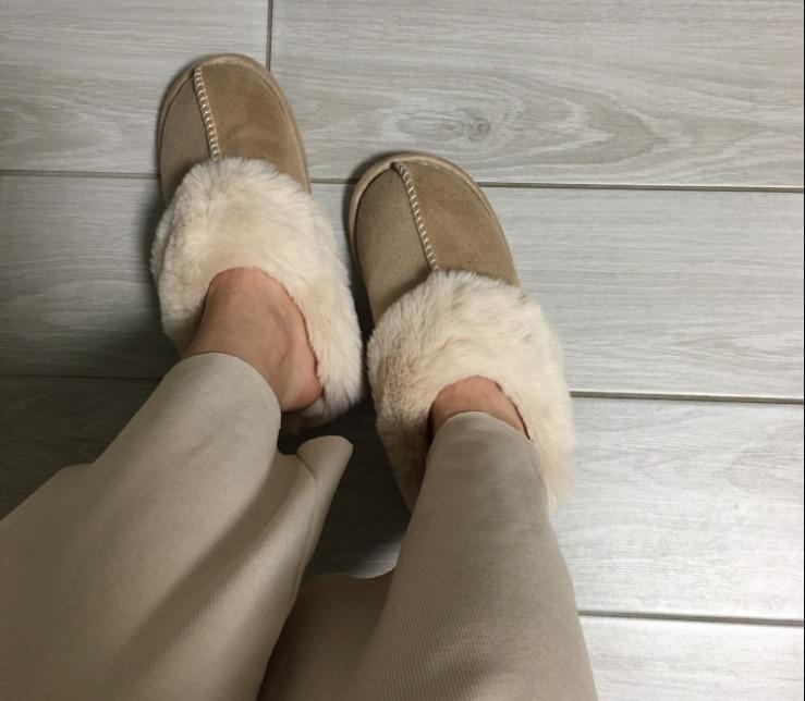 Weiche Plüsch-Schuhe zum Hineinschlüpfen